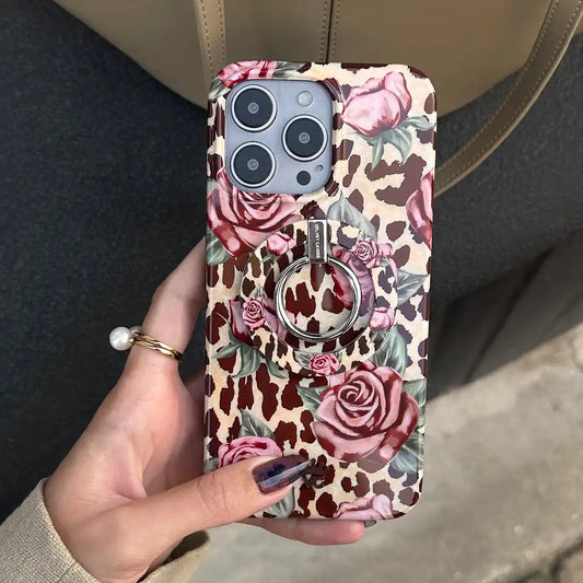 Rosy Leopard MagSafe Grip Ring