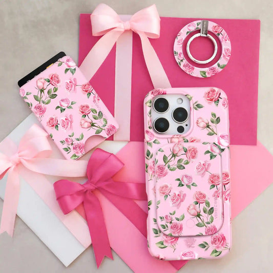 Baby Pink Roses Portable MagSafe Charger Power Pack