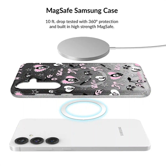 Ghost Face Goth Glitter Samsung Bundle Set