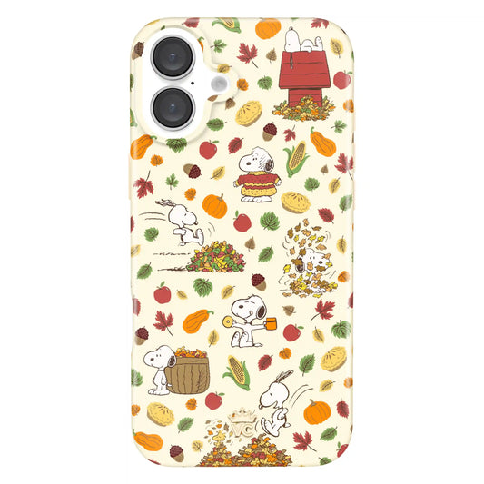 Snoopy Autumn Leaves iPhone Case