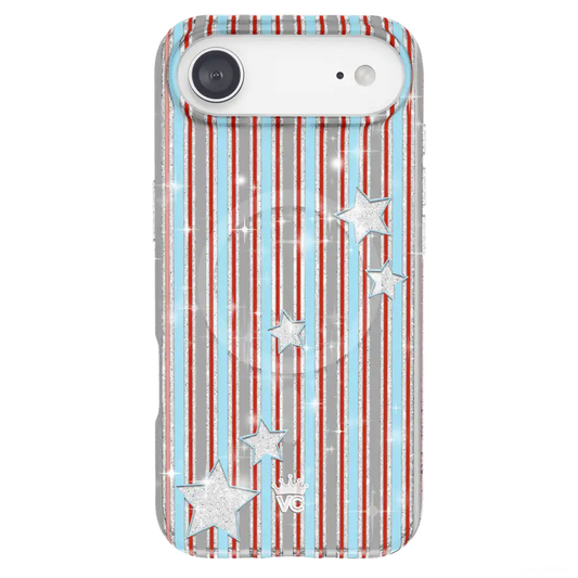 Stars & Stripes Glitter iPhone Case