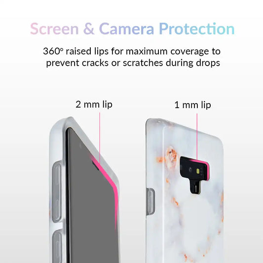 Gray Clouds Marble Samsung Galaxy Case