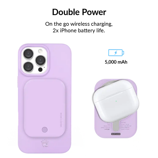 Lilac Gelato Portable MagSafe Charger Power Pack