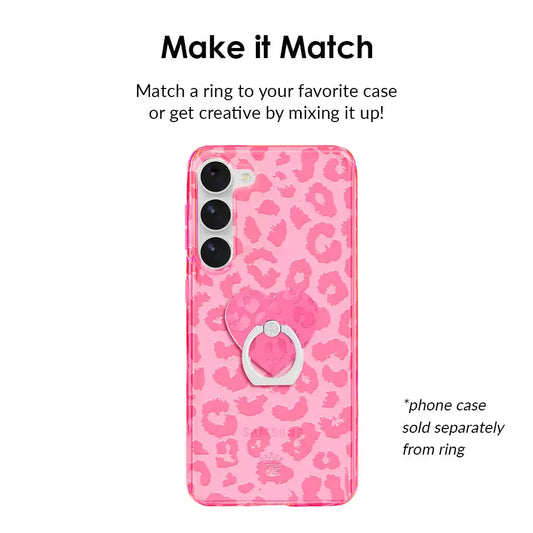 Candy Pink Leopard Phone Ring