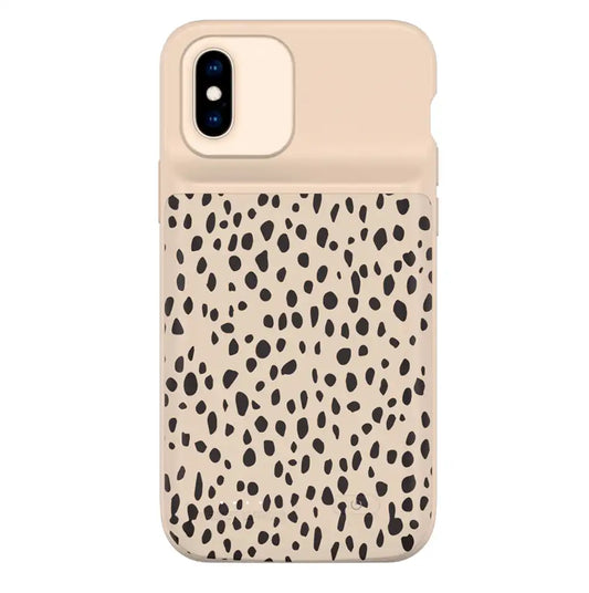Spotted Cheetah iPhone Charging Case