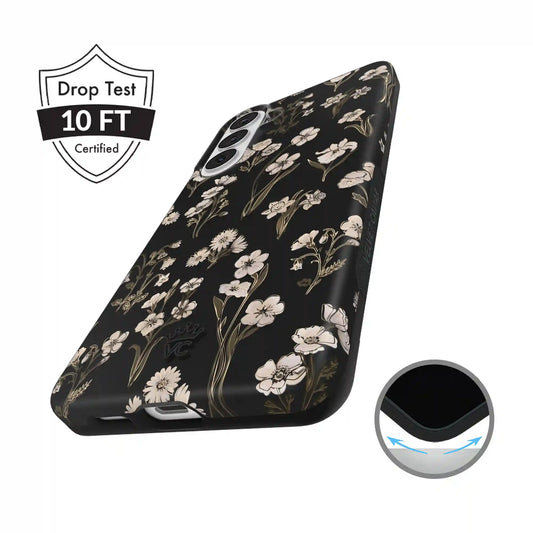 Nightbloom Gold Chrome Floral Samsung Case