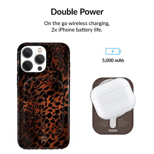 Leopard Tort Portable MagSafe Charger Power Pack