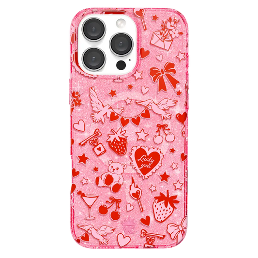 Be Mine Glitter iPhone Case