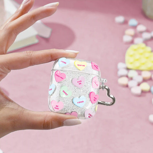 Sweet Hearts Glitter AirPod Case