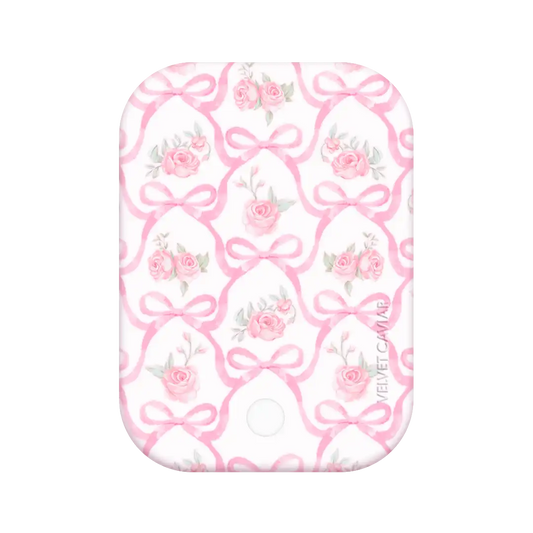 Lovely Pink Bows Portable MagSafe Charger Power Pack