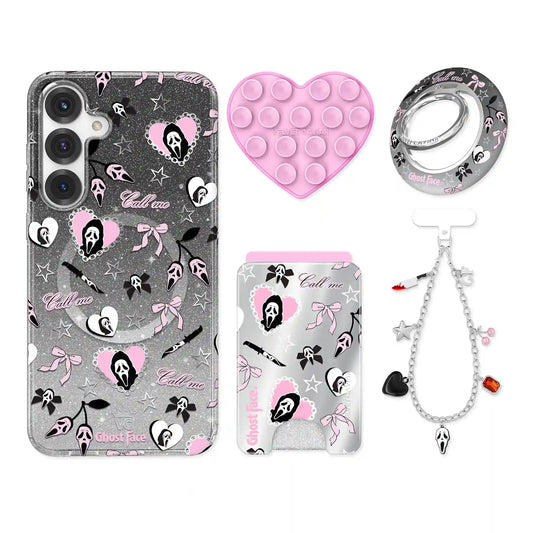 Ghost Face Goth Glitter Samsung Bundle Set