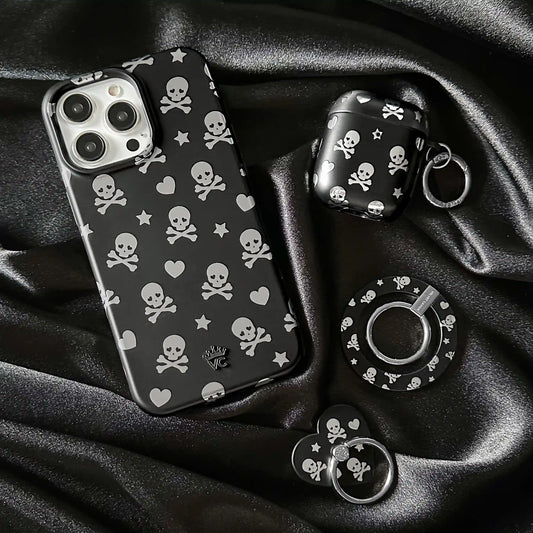 Chrome Skulls Phone Ring