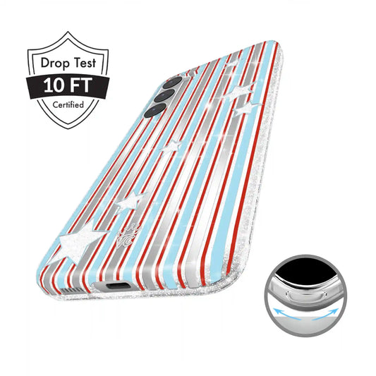 Stars & Stripes Glitter Samsung Case